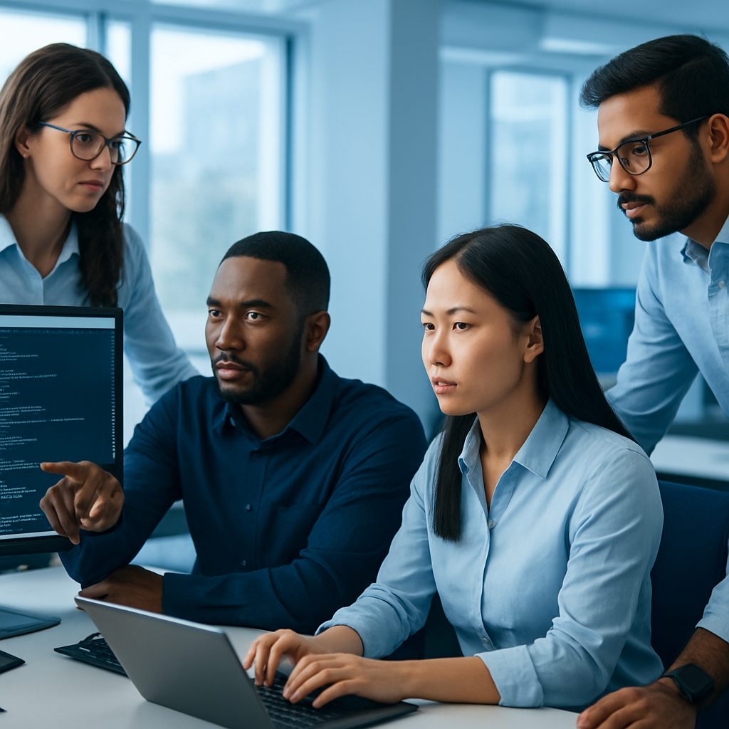 L'équipe NovaTech Solutions au travail
