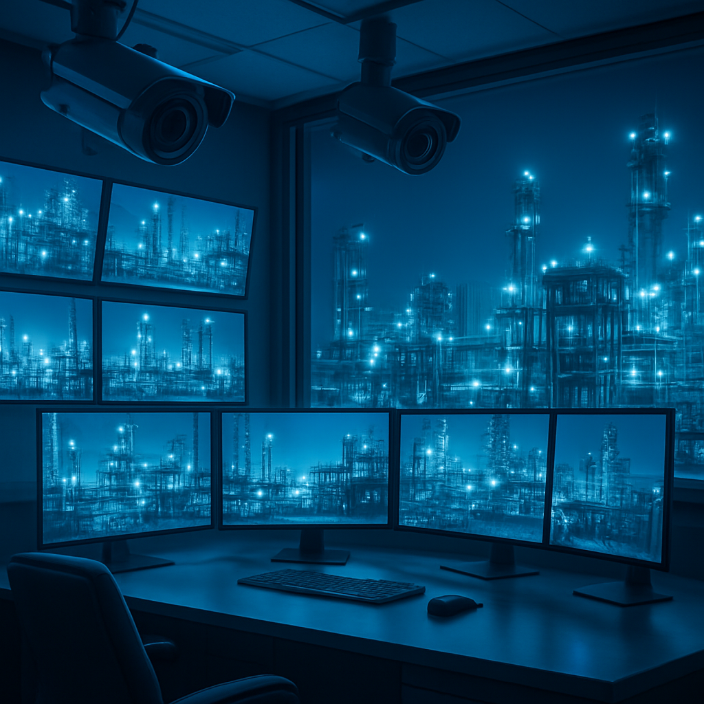Vidéosurveillance d'un site industriel